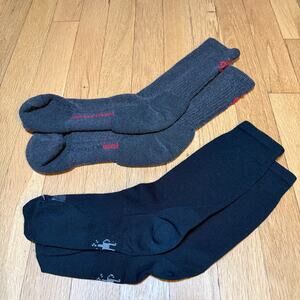 Smartwool Merino Wool Crew Socks Lot L 1 Cushioned 1 Lightweight Outdoor Hiking